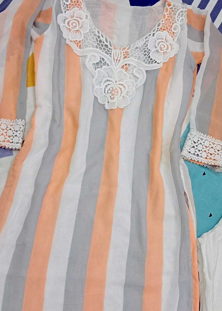 Striped Kurta Set