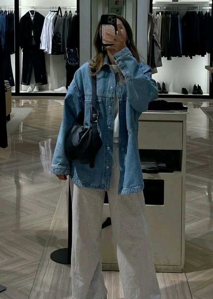Plus Size Denim Shirt/Shacket