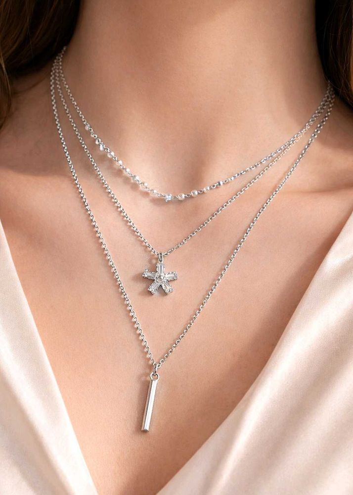Layered Silver Necklace