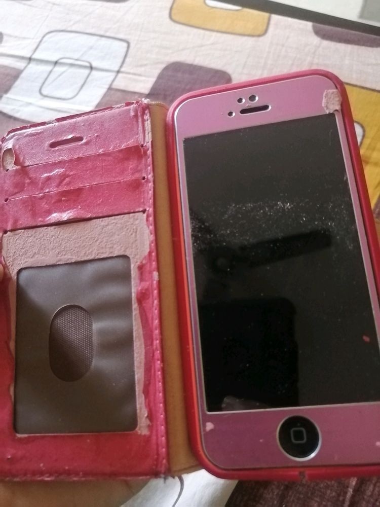 IPhone Not Working Old With Cover And Wallet