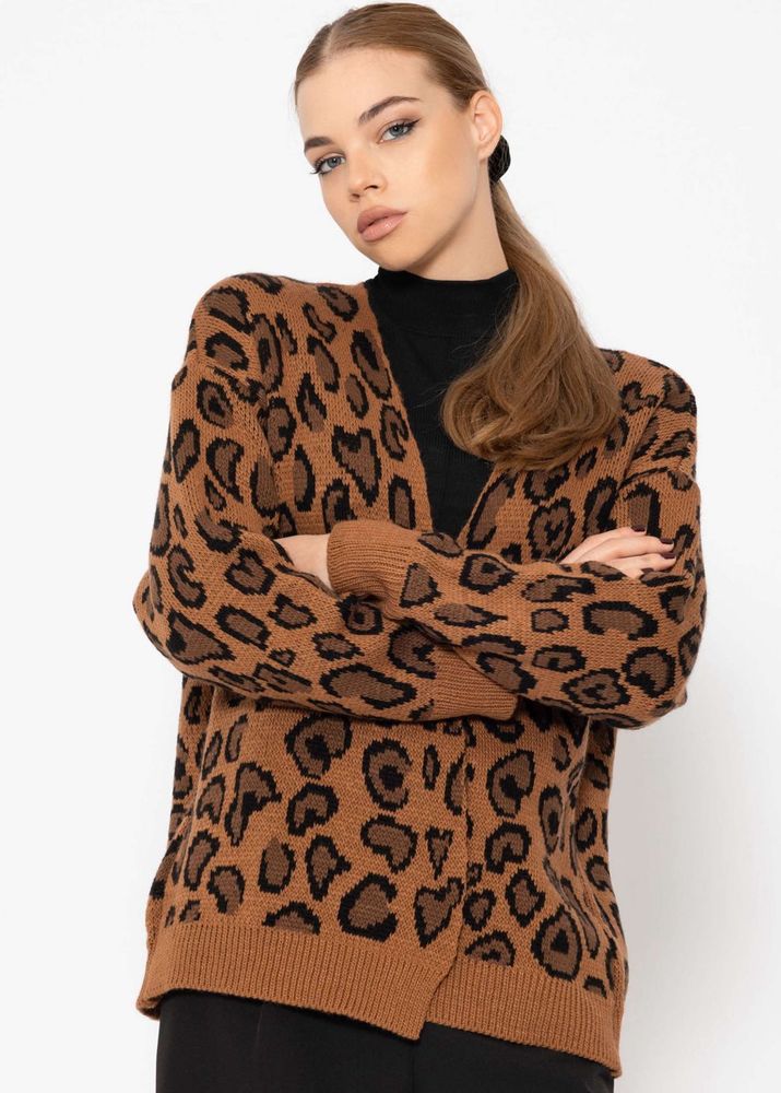 Y2K leo pattern Cardigan