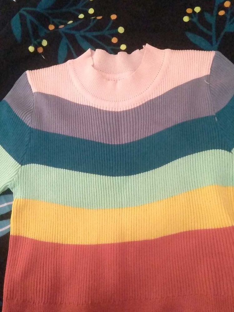 Multi Colour Rainbow 🌈 Crop Top