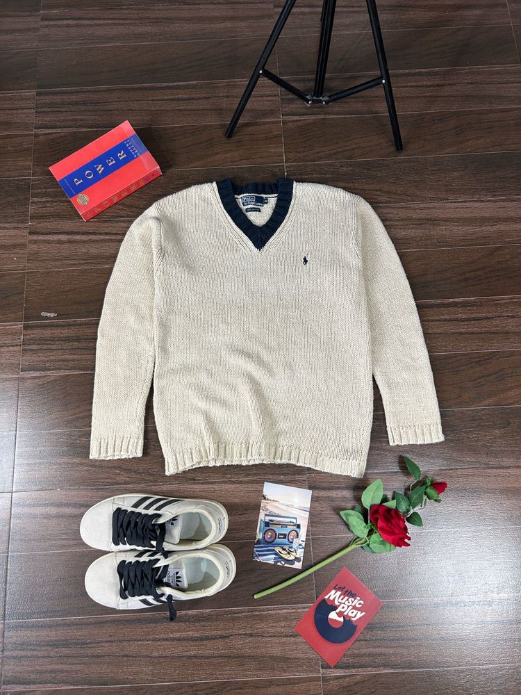 Ralph Lauren V-Neck Knit Sweater