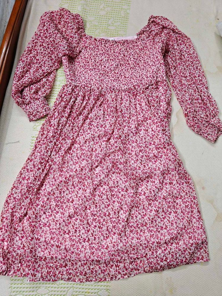 Floral Print Dress 46-48 Bust