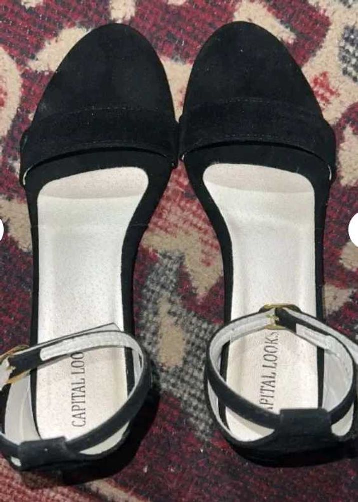 Black Ankle Strap Heels