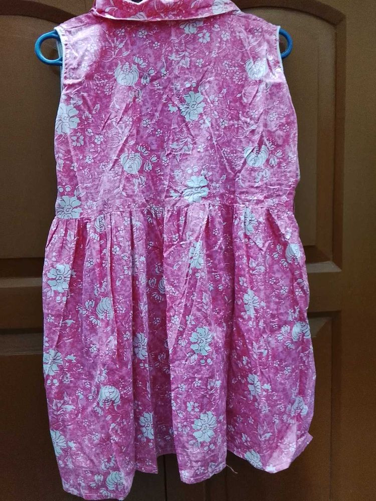 Vintage Pink Floral Dress
