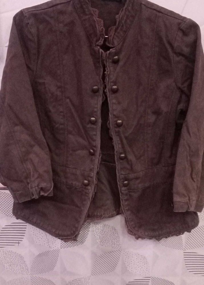 Girl Denim Winter Jacket