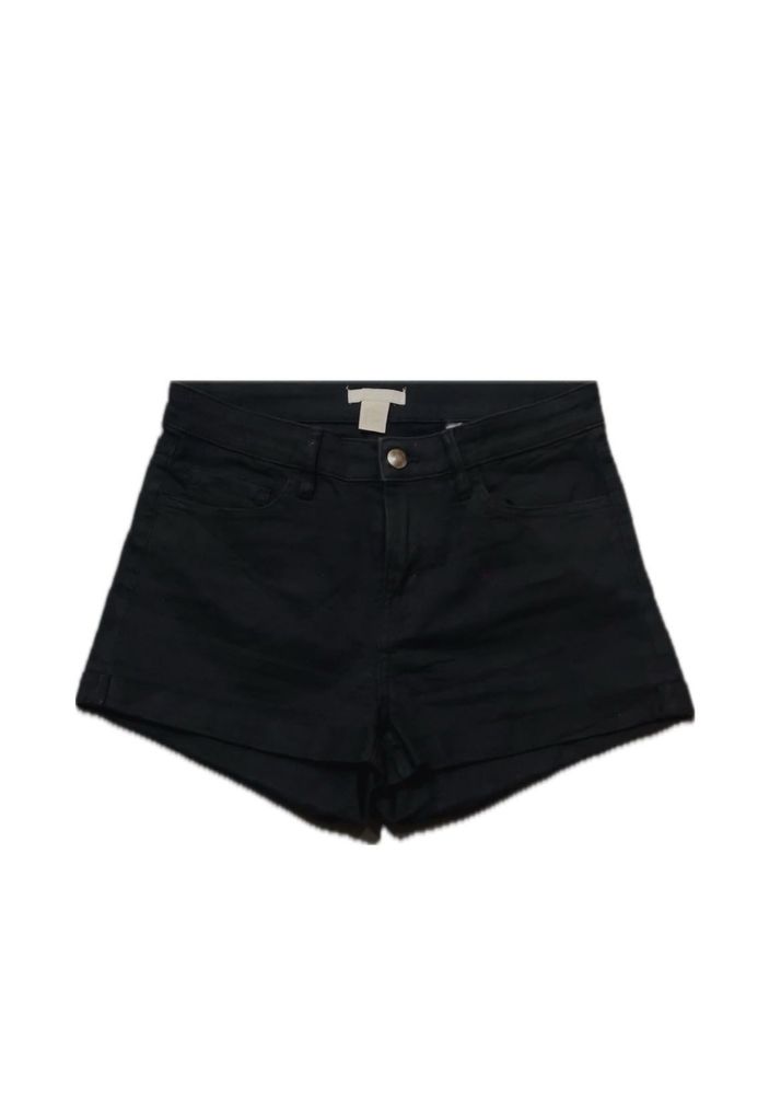 H&amp;M Black Denim Shorts – ₹499 Size 28-30