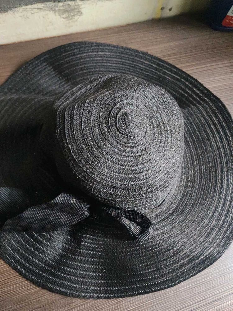Black Floppy Hat