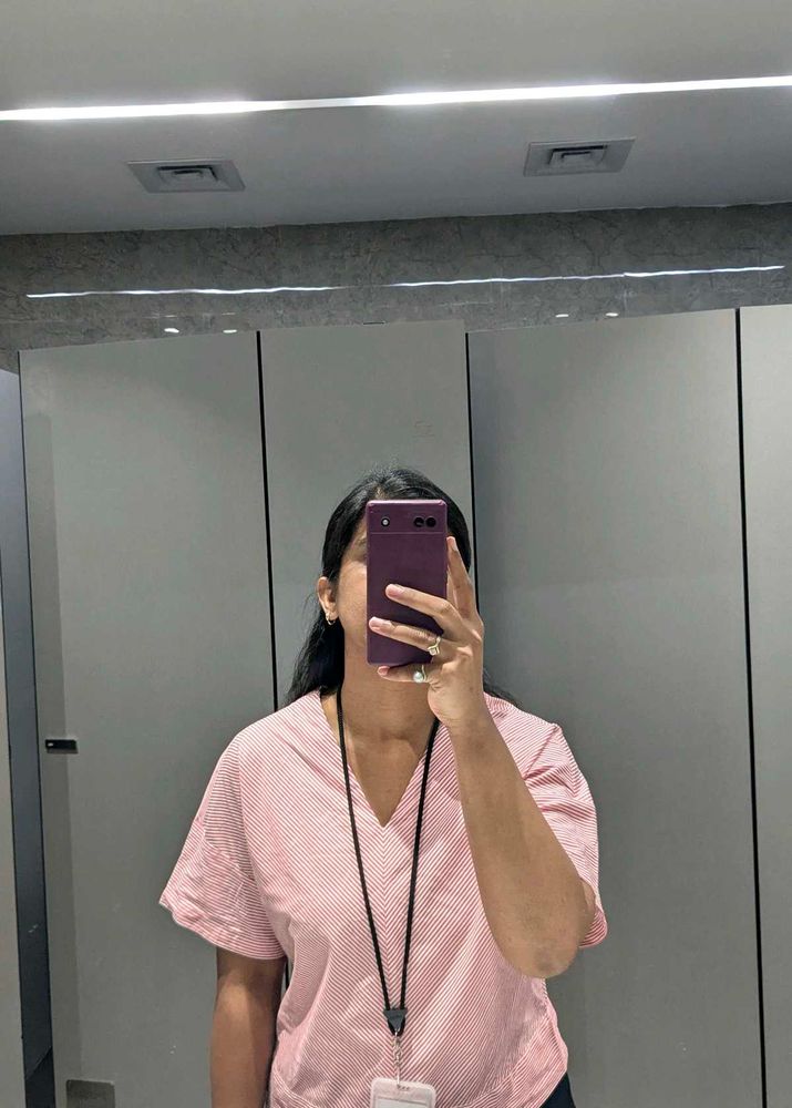 korean beautiful Striped V-Neck Top