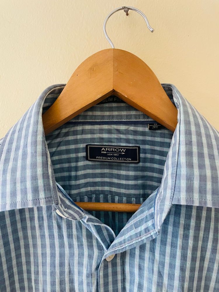 Arrow Slim Fit Striped Shirt