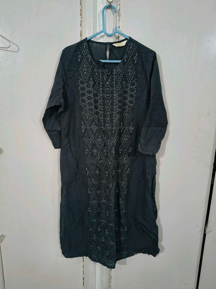 Elegant Grey Kurta