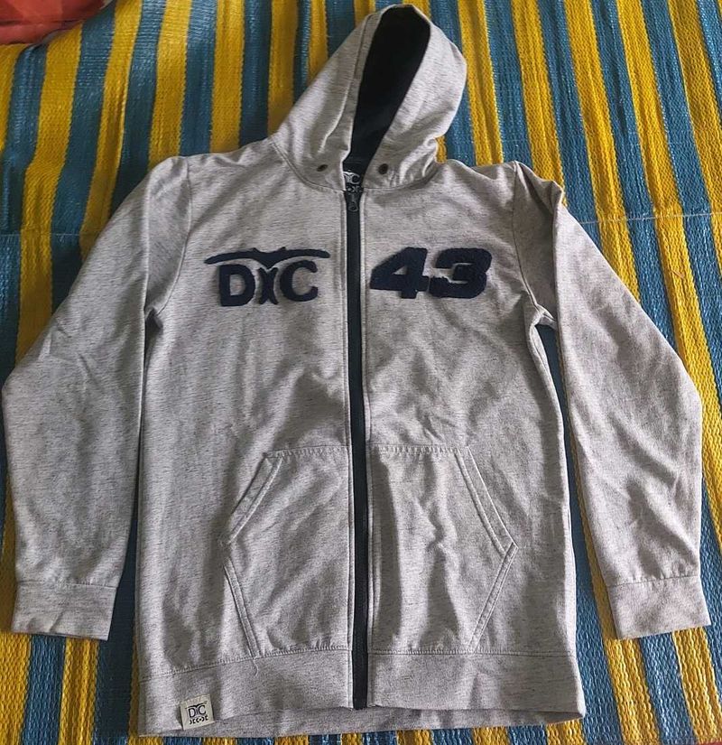 Gray Zip-Up Hoodie