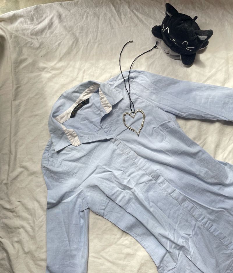 Zara Cinched Waist Shirt