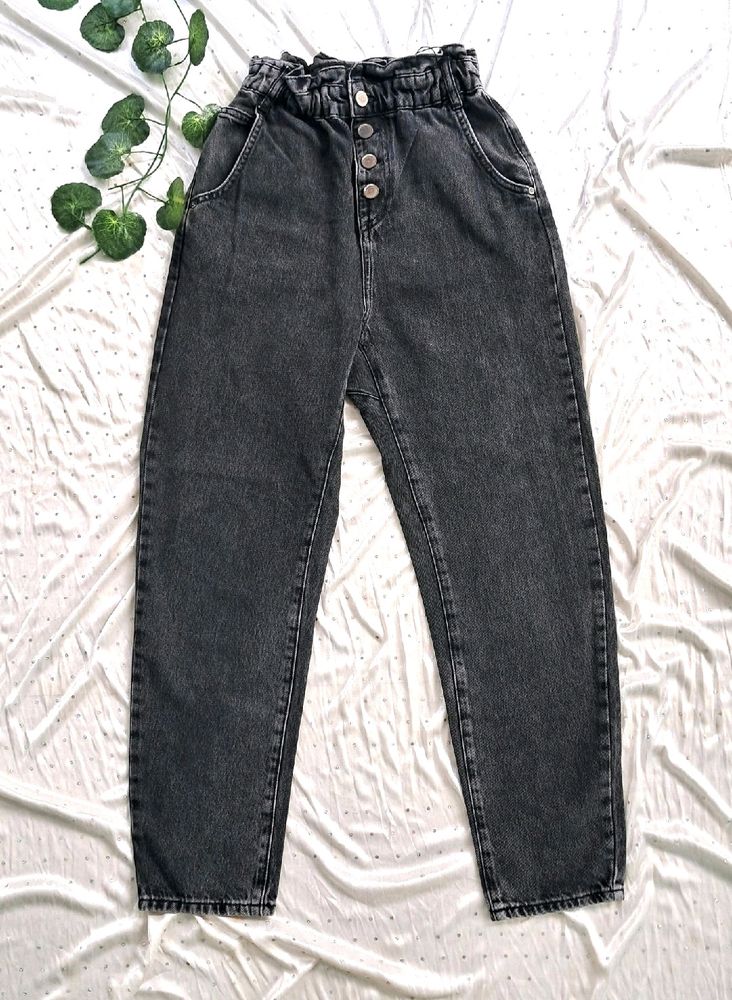 Zara Paperbag Mom Jeans (22-28)