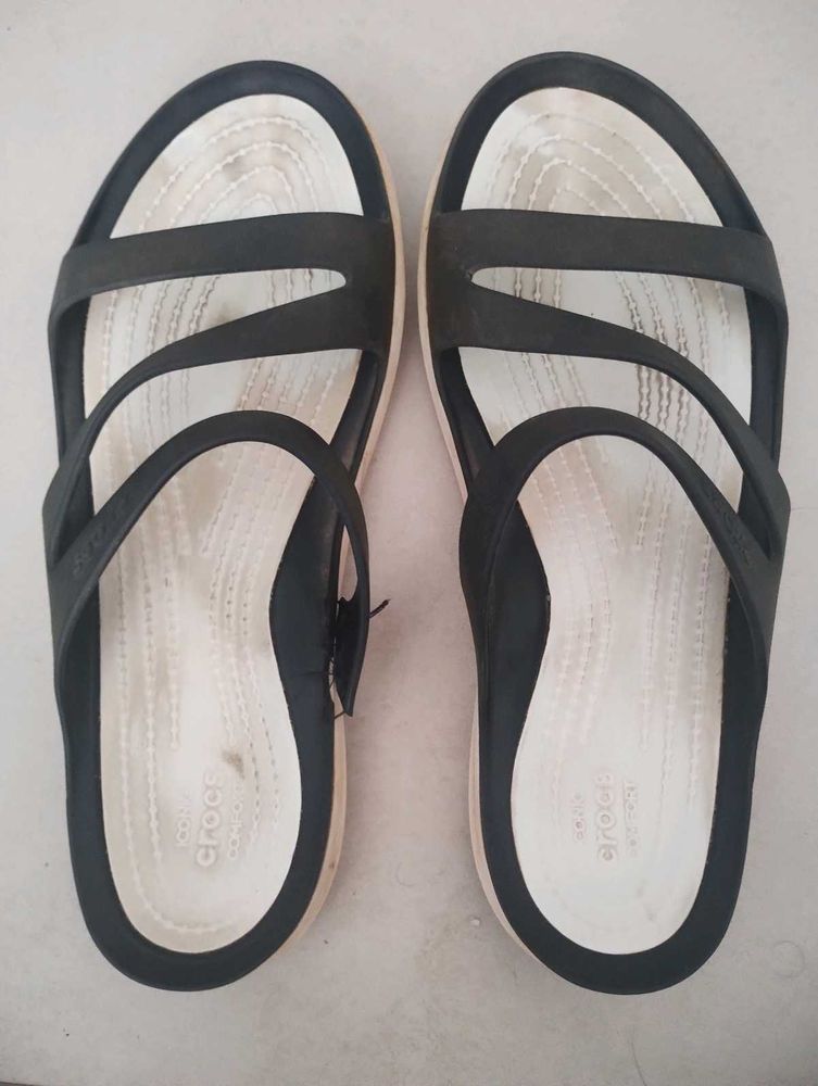 Crocs Black and white Sandals