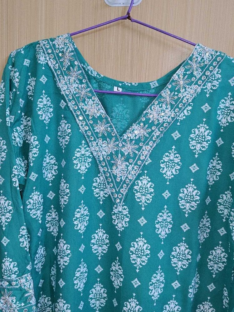 Elegant english Green Kurta