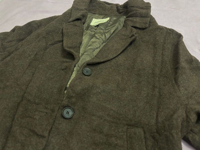 Brown Wool Blend Coat