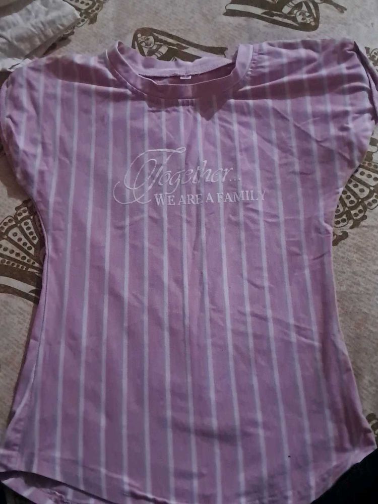 Striped Tee -  Casual Top