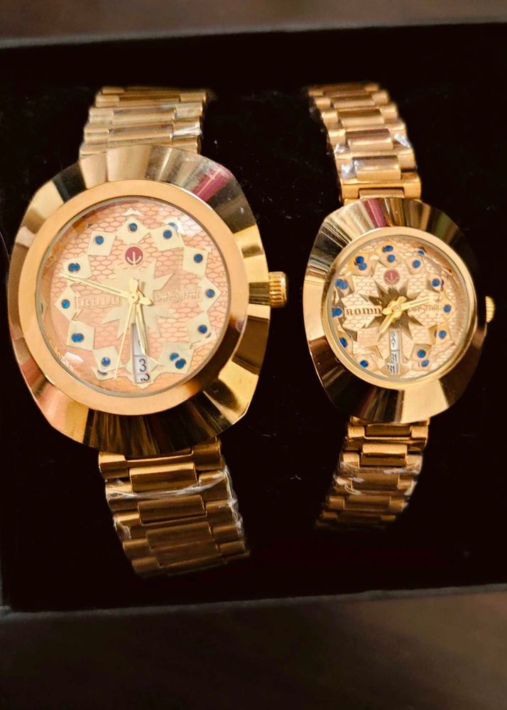 Golden Couple Watches Set ⌚