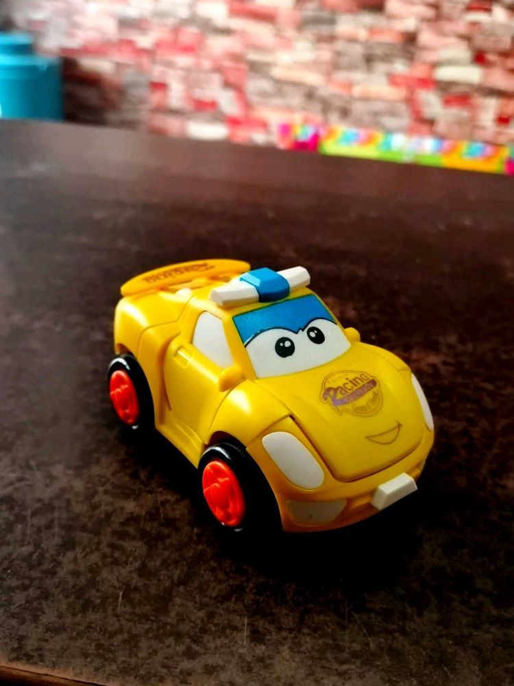Cute Yellow Transforming Toy Car
