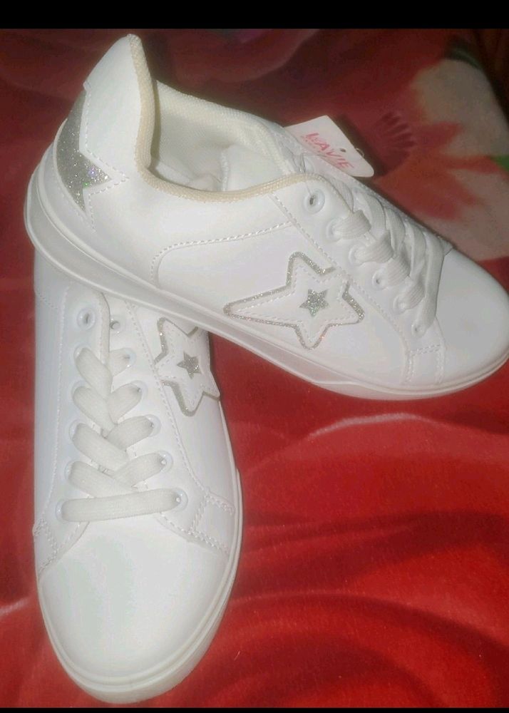 White Casual Sneakers