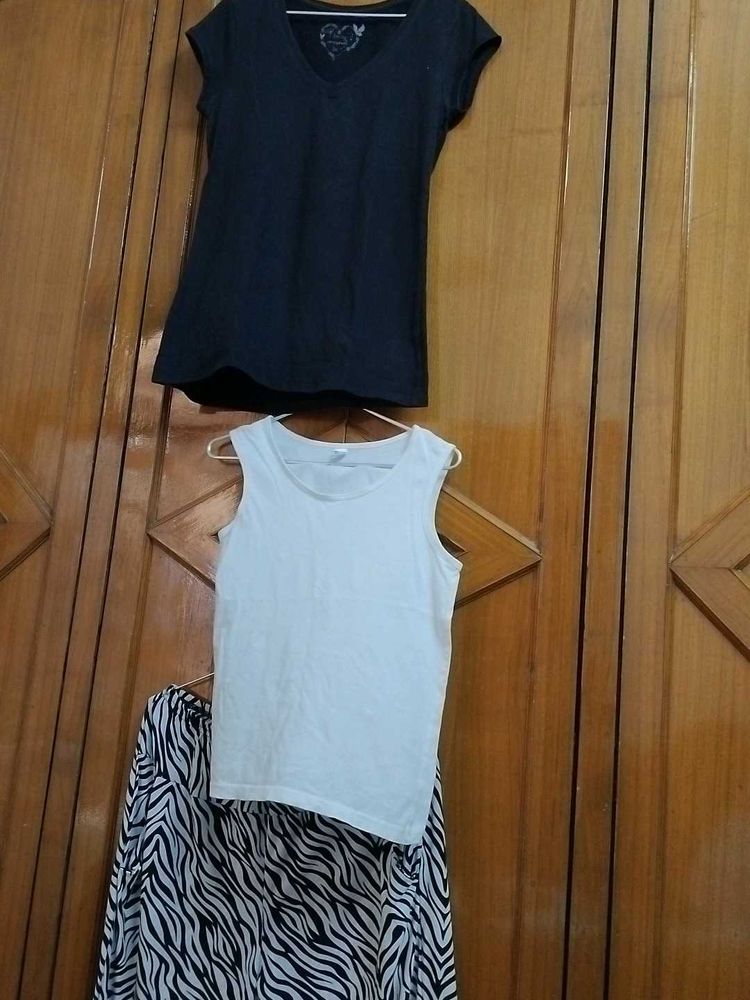Combo Of Three Branded Top N Capri