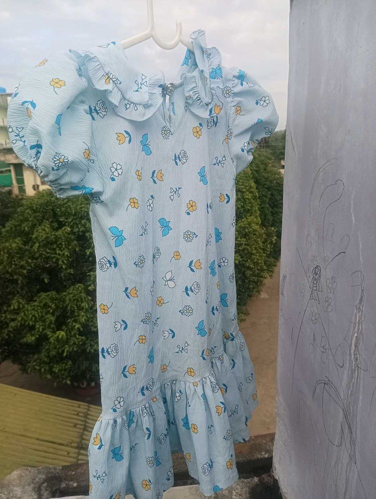 Cute Floral Girls Dress