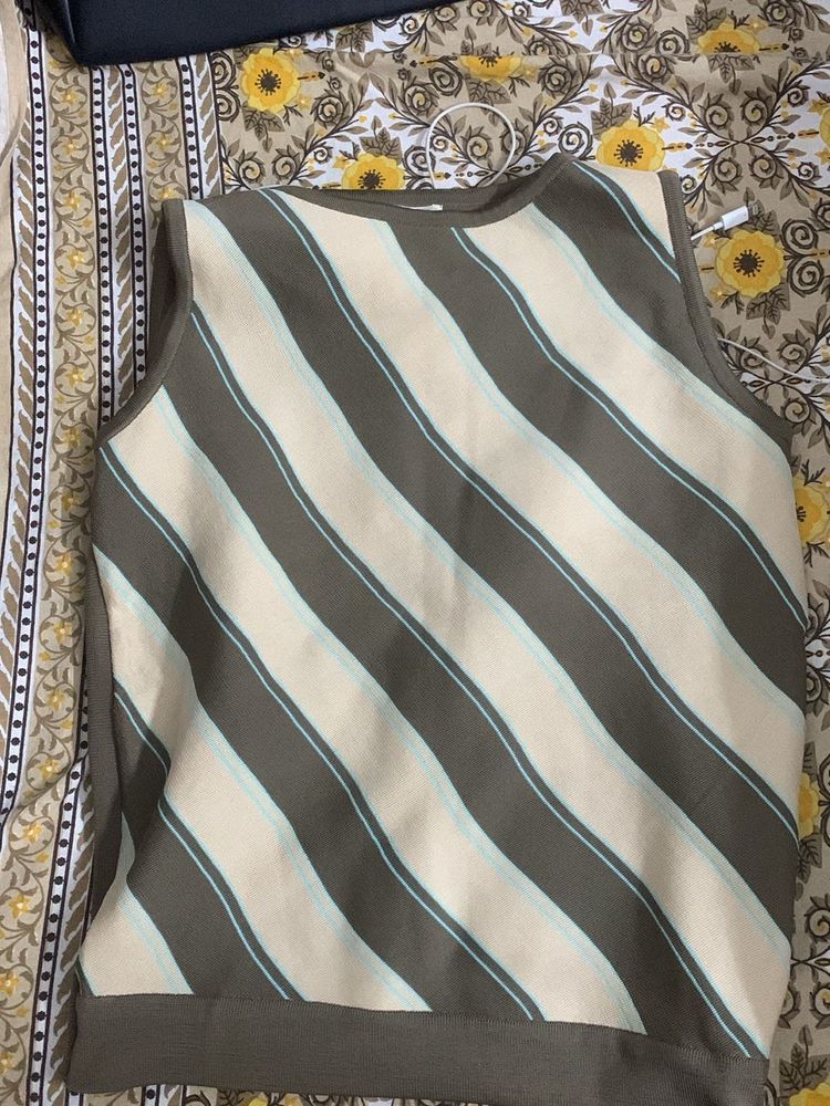 Striped Sleeveless Top