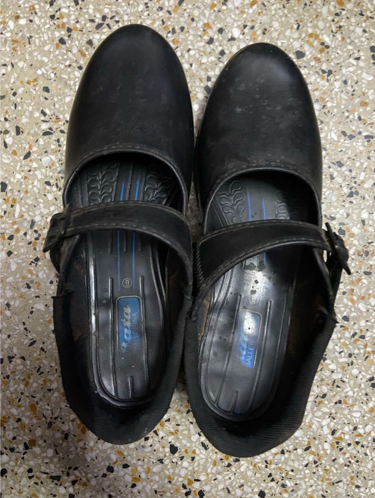 Black Bata Girls Shoes