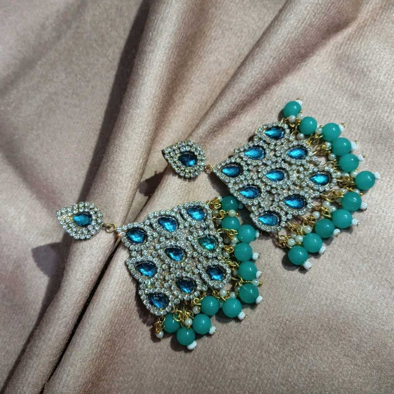 Stunning Blue &amp; Green Earrings