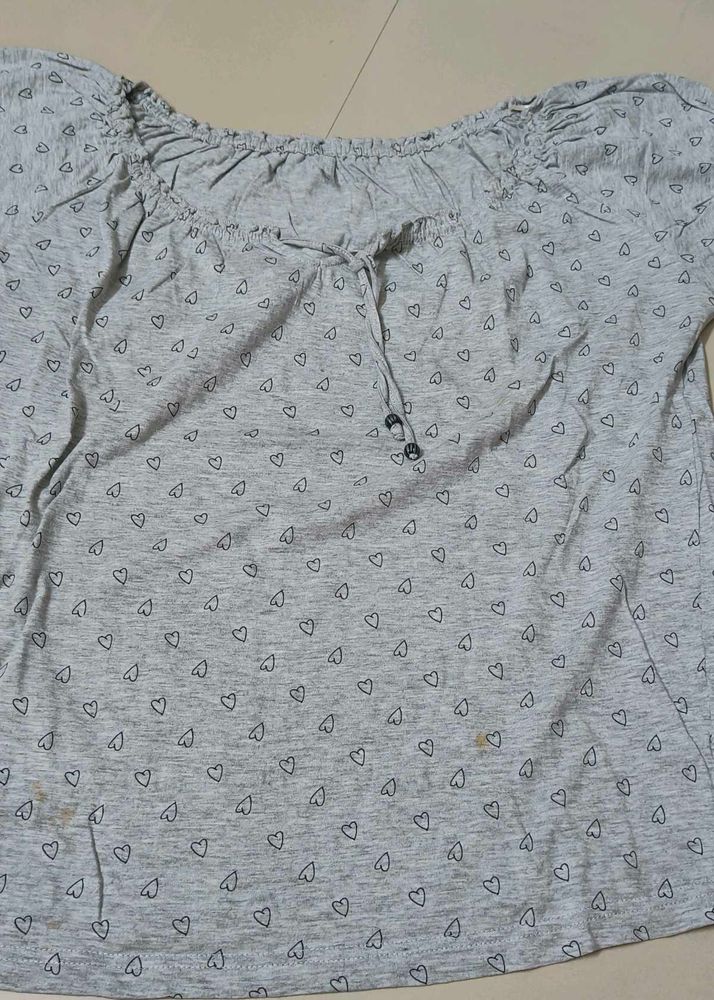 Grey Color Top
