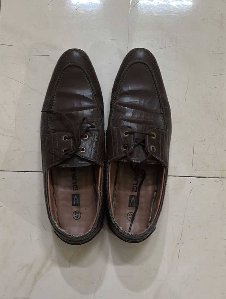 Duke Brown Leather Shoes
