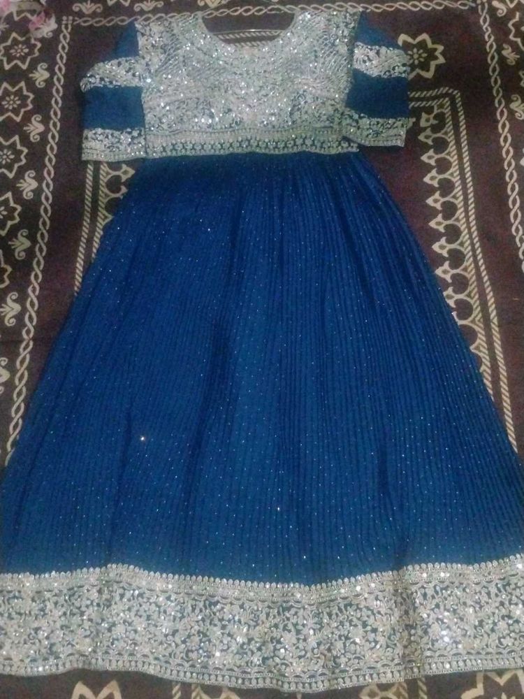 Blue 💙 Embellished Anarkali Dress