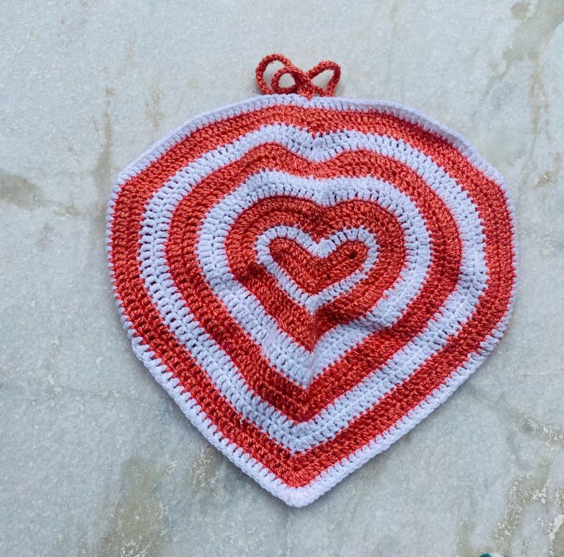 Crochet Heart Crop Top