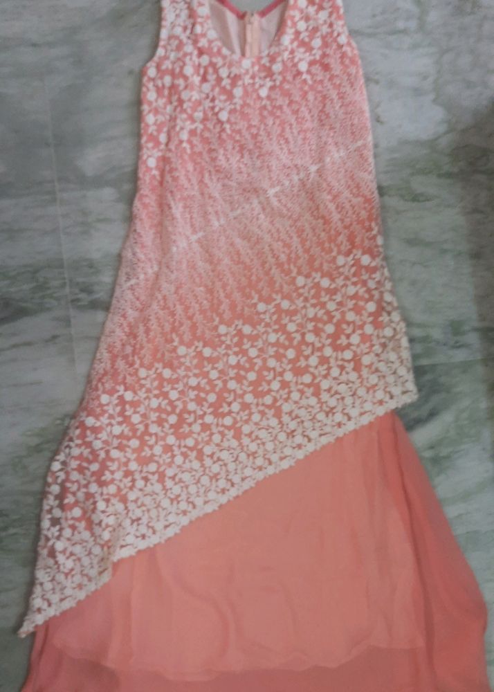 Preety Peach Gown