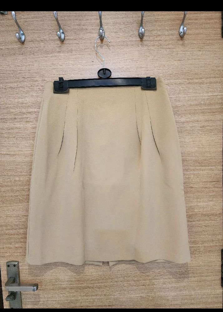 Allen Solly Beige Skirt