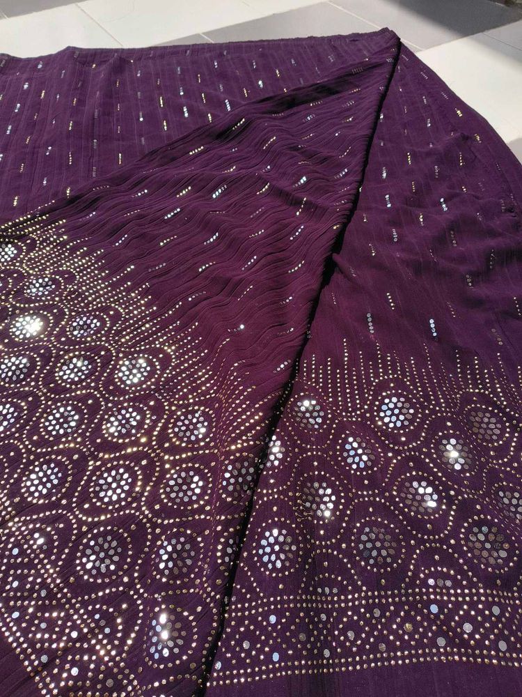 Elegant Purple Saree