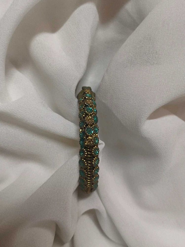 Turquoise Beaded Bangle Bracelet