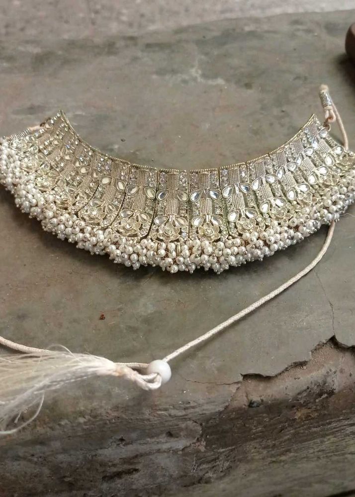 Elegant Silver Pearl Necklace