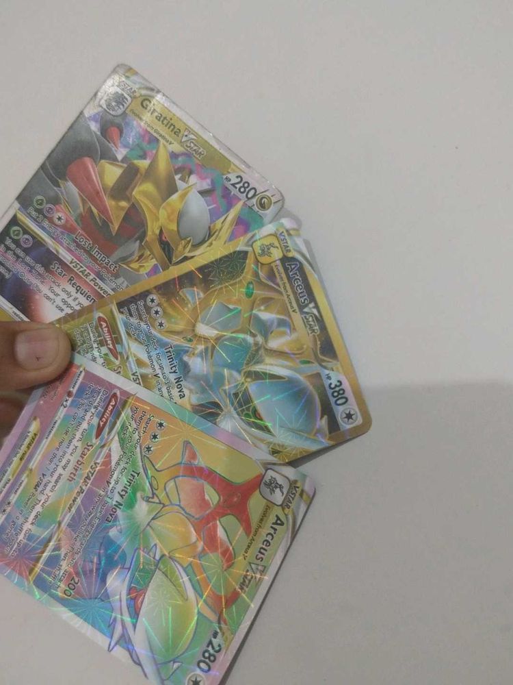 Pokemon Cards - Arceus &amp; Giratina 3  V STAR iconic