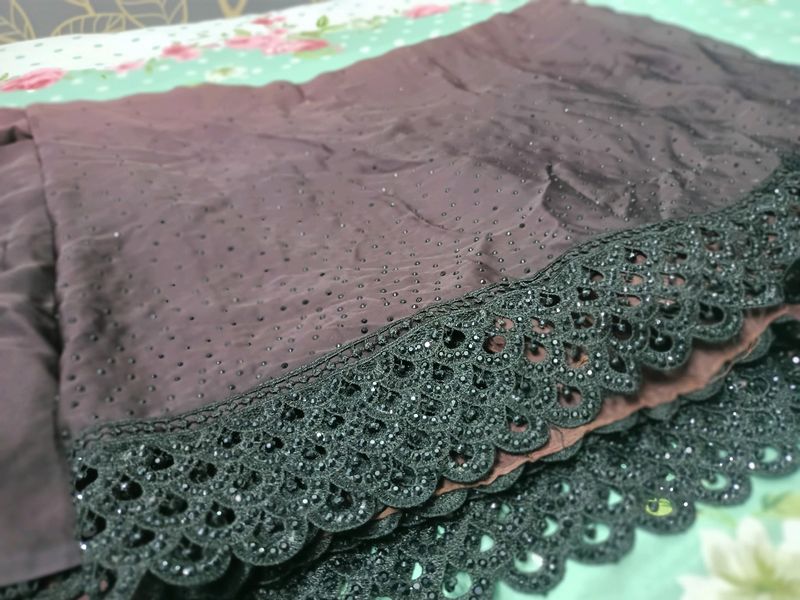 Saree Black And Brown