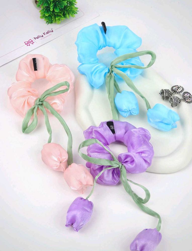 Tulip Hair Scrunchies