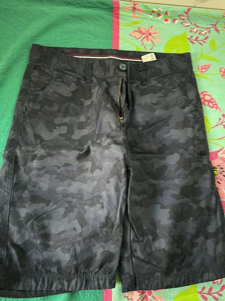 Camo Print Shorts
