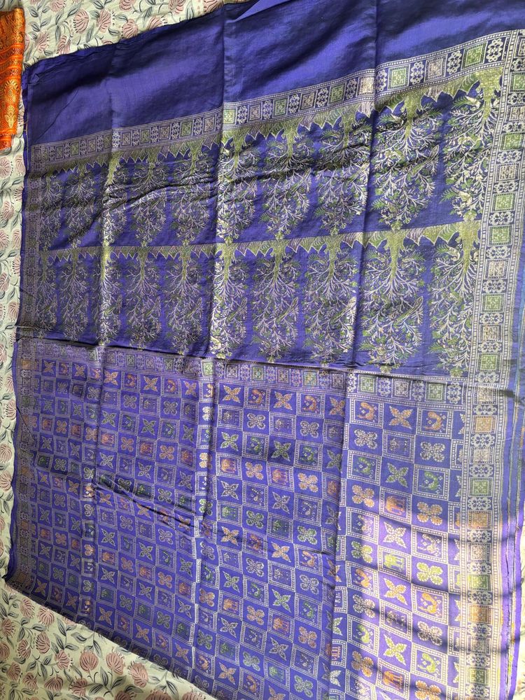 Pure Goergette khaddi weave banarasi saree