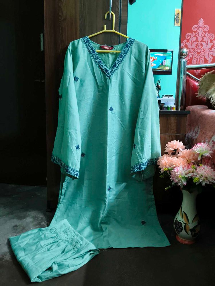 Elegant Embroidered Kurta Set