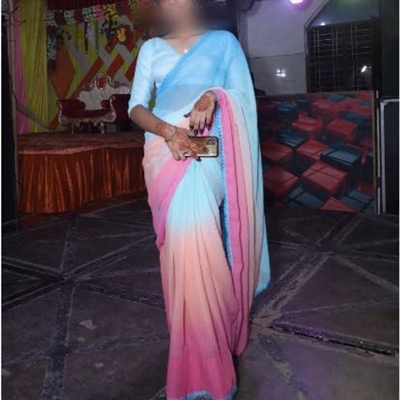 Ombre Saree