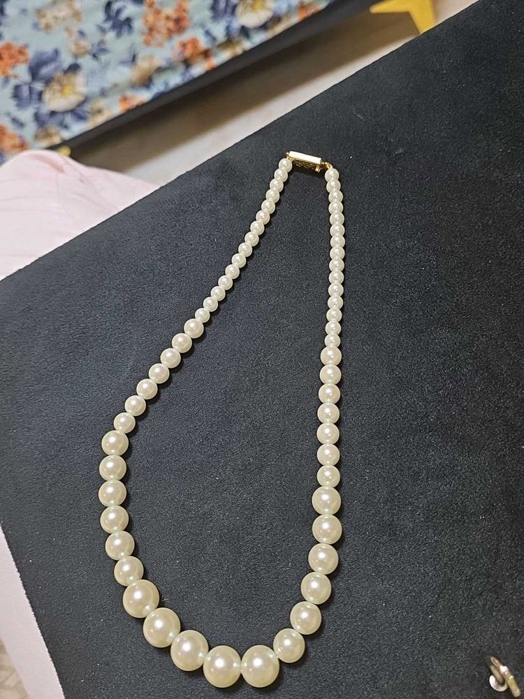 Single Layer White Pearl Mala