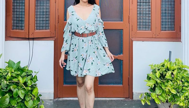 Sea Green Dress