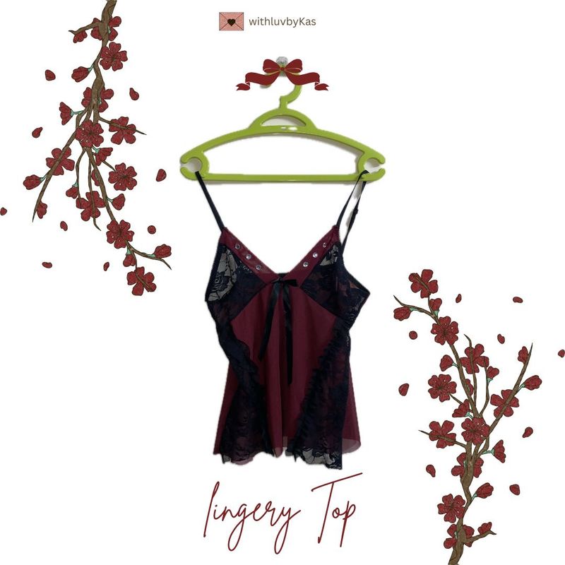 Red Lingery Tank Top